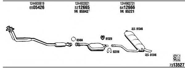 WALKER MB24201 Система випуску ОГ