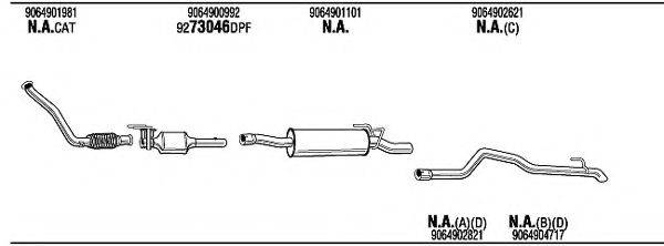 WALKER MBH19667BB Система випуску ОГ