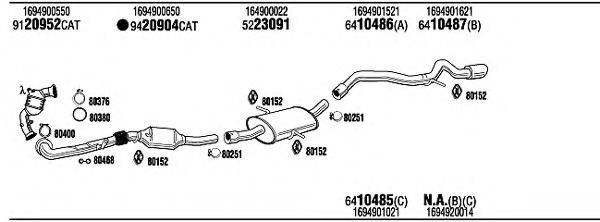 WALKER MBK18263AA Система випуску ОГ