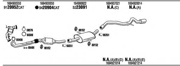 WALKER MBK18263AB Система випуску ОГ