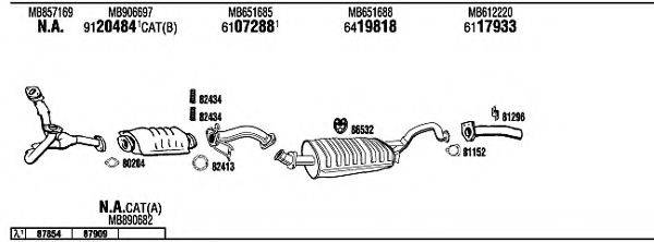 WALKER MI65560 Система випуску ОГ