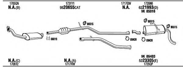 WALKER PEH14434CB Система випуску ОГ