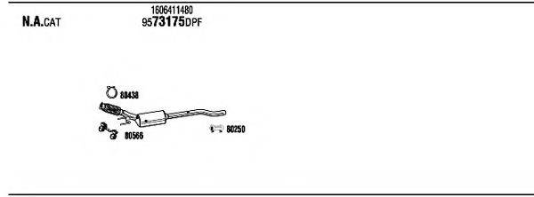 WALKER PEK00717B Система випуску ОГ