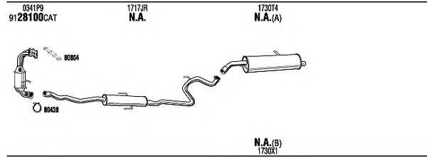 WALKER PEK23386 Система випуску ОГ