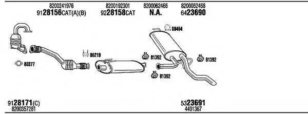 WALKER REH16489AA Система випуску ОГ