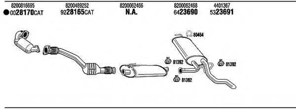 WALKER REH23080A Система випуску ОГ