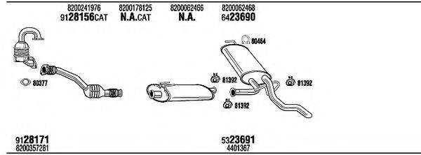 WALKER REH30347B Система випуску ОГ