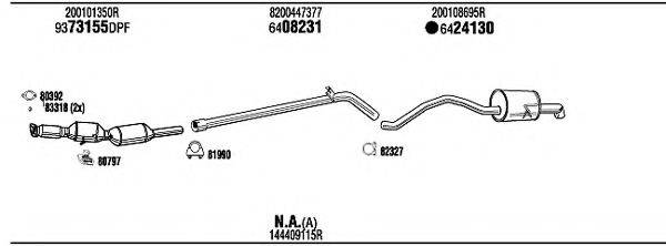 WALKER REK05859B Система випуску ОГ