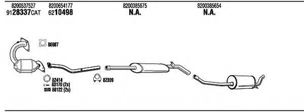 WALKER REK11057 Система випуску ОГ