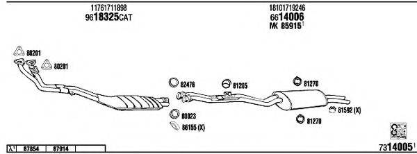 FONOS BW32001 Система випуску ОГ