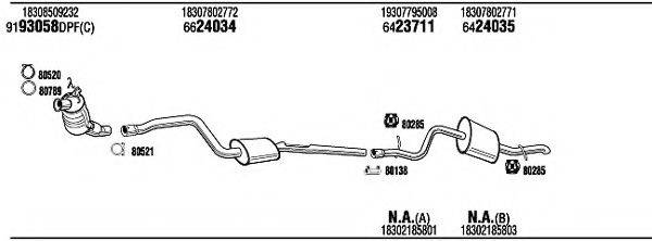 FONOS BWH30353BA Система випуску ОГ