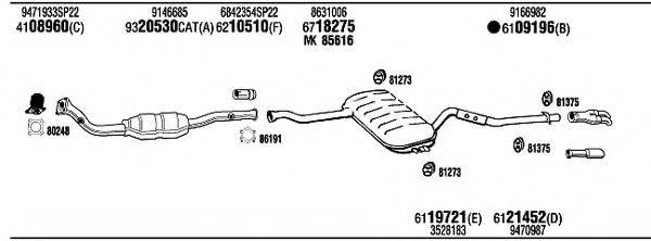 FONOS VOT05706A Система випуску ОГ