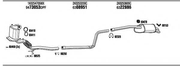 FONOS VWH19236BB Система випуску ОГ