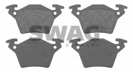 SWAG 23020 Комплект гальмівних колодок, дискове гальмо