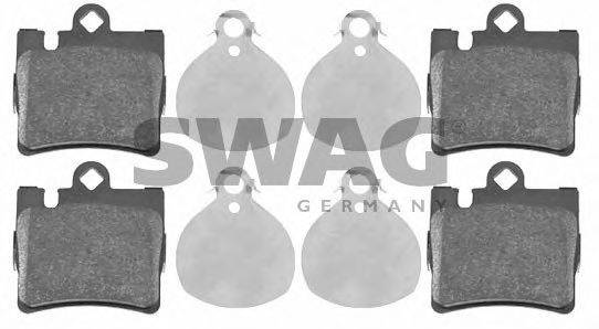 SWAG 10916438 Комплект гальмівних колодок, дискове гальмо