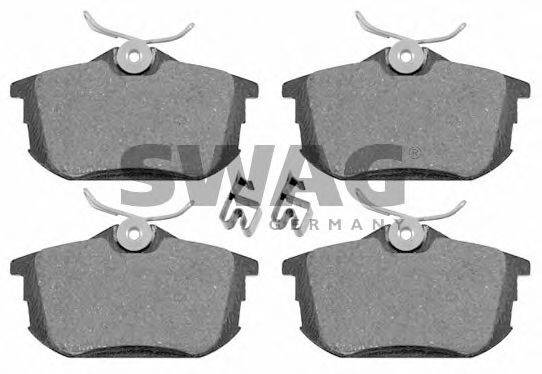 SWAG 21861 Комплект гальмівних колодок, дискове гальмо
