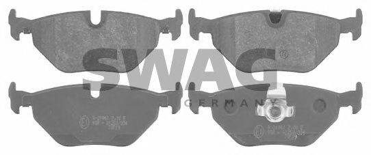 SWAG 21691 Комплект гальмівних колодок, дискове гальмо