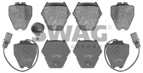 SWAG 30116218 Комплект гальмівних колодок, дискове гальмо