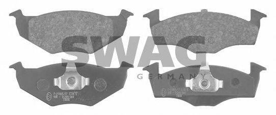 SWAG 30916044 Комплект гальмівних колодок, дискове гальмо
