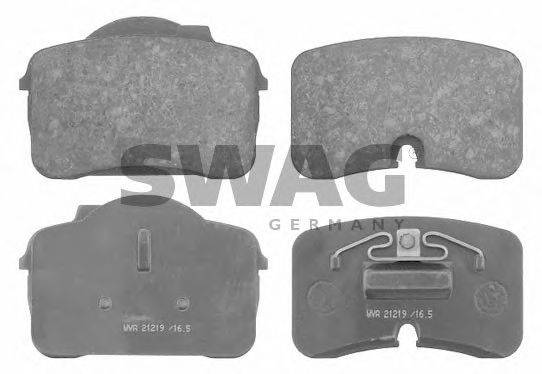 SWAG 21306 Комплект гальмівних колодок, дискове гальмо