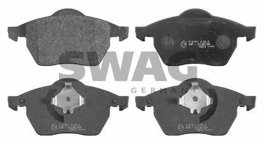 SWAG 30916338 Комплект гальмівних колодок, дискове гальмо