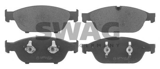 SWAG 25158 Комплект гальмівних колодок, дискове гальмо