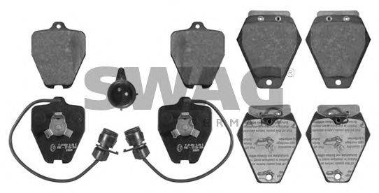 SWAG 32916762 Комплект гальмівних колодок, дискове гальмо