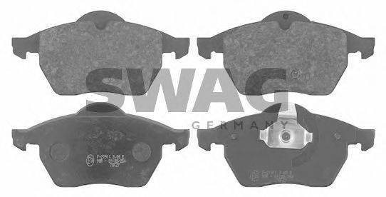 SWAG 21829 Комплект гальмівних колодок, дискове гальмо