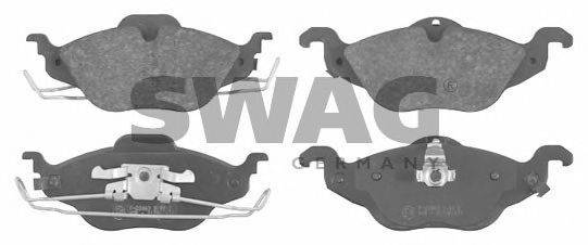 SWAG 40916233 Комплект гальмівних колодок, дискове гальмо