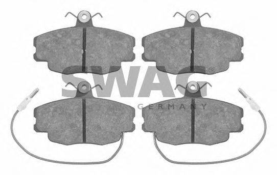 SWAG 20937 Комплект гальмівних колодок, дискове гальмо
