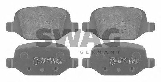 SWAG 70916370 Комплект гальмівних колодок, дискове гальмо
