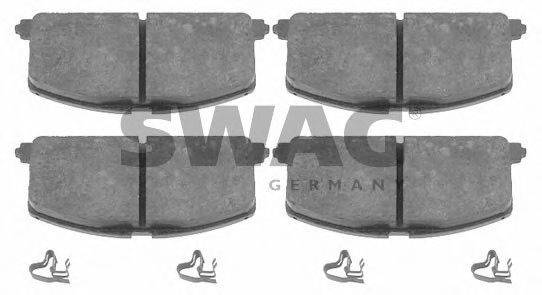 SWAG 20870 Комплект гальмівних колодок, дискове гальмо