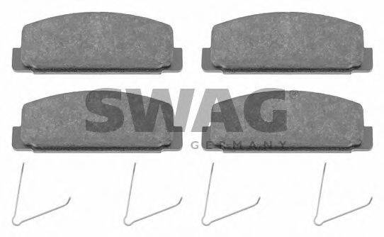 SWAG 20645 Комплект гальмівних колодок, дискове гальмо