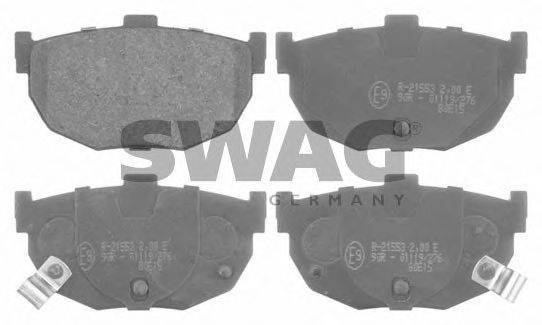 SWAG 21555 Комплект гальмівних колодок, дискове гальмо