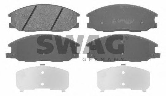 SWAG 23570 Комплект гальмівних колодок, дискове гальмо