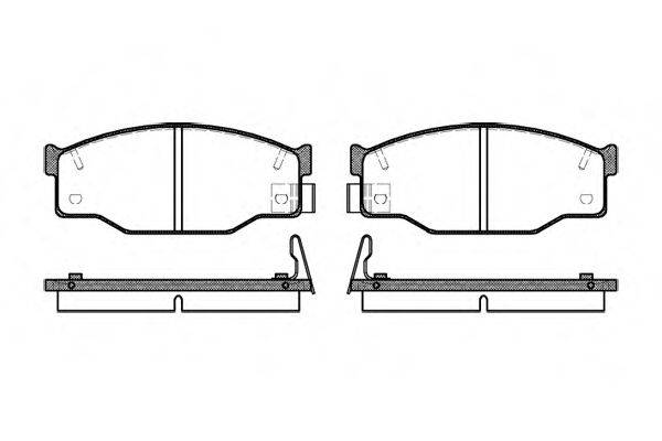 ROADHOUSE 21113 Комплект гальмівних колодок, дискове гальмо