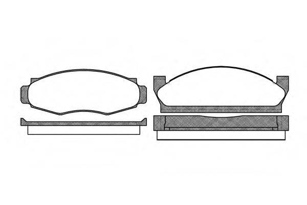 AMERICANMOTORS(FORD) 8131787 Комплект гальмівних колодок, дискове гальмо