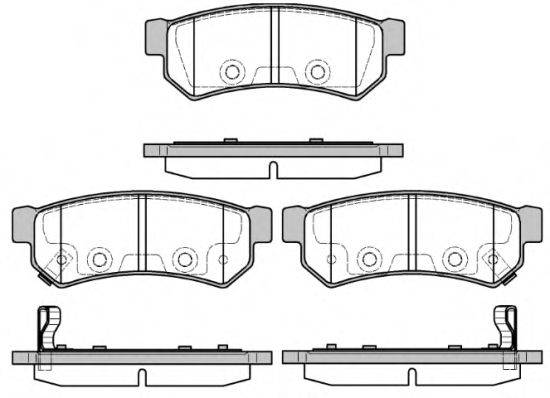 ROADHOUSE 25232 Комплект гальмівних колодок, дискове гальмо