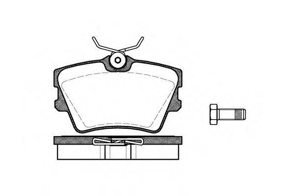 MGA 457 Комплект гальмівних колодок, дискове гальмо