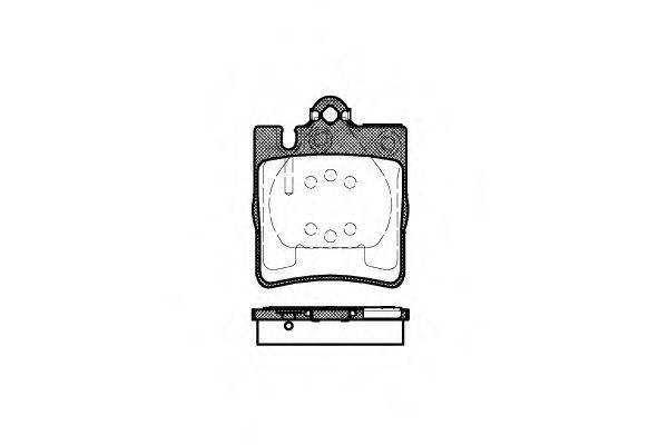 REMSA 21899 Комплект гальмівних колодок, дискове гальмо