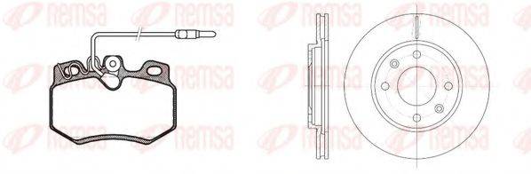 REMSA 817003 Комплект гальм, дисковий гальмівний механізм