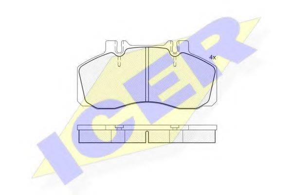 LUCAS ENGINE DRIVE GDB5004 Комплект гальмівних колодок, дискове гальмо