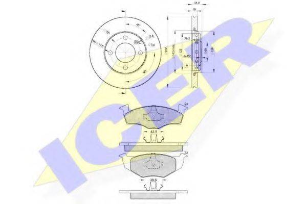 REMSA 609.01 Комплект гальм, дисковий гальмівний механізм