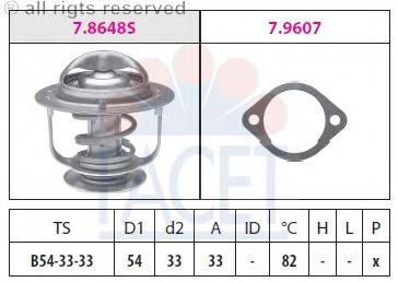 FACET 78648 Термостат, охолоджуюча рідина