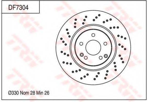 TRW DF7304 гальмівний диск