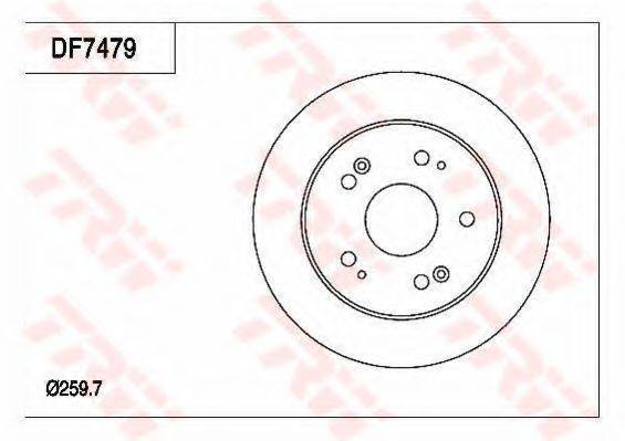 TRW DF7479 гальмівний диск