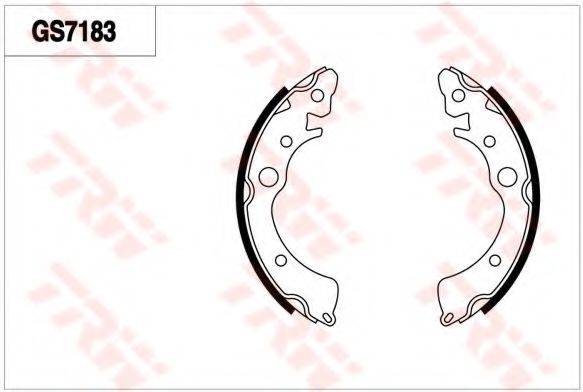 TRW GS7183 Комплект гальмівних колодок