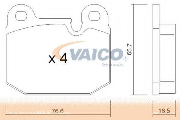 VAICO V208120 Комплект гальмівних колодок, дискове гальмо