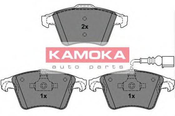 KAMOKA 101160 Комплект гальмівних колодок, дискове гальмо