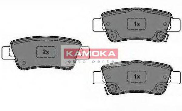 KAMOKA 1013764 Комплект гальмівних колодок, дискове гальмо